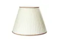 Produktbild: Orion Leuchten Lampenschirm Lampenschirm Creme Stoff braune Borte Ø 56 cm H 41 cm
