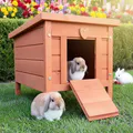Produktbild: Kaninchenstall Hasen Stall Mini Haus für Auslauf Freilauf Gehege Kaninchen Käfig