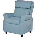Produktbild: KINDERSESSEL Kindersofa Kindercouch Liegesofa verstellbar mit Fußstütze Blau