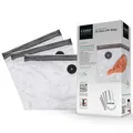 Produktbild: CASO Vacu ZIP-Bags 26x23 cm, 20 Beutel, SousVide geeignet, BPA Frei, mit 150 µm besonders stark, reißfest, wiederverwendbar, für CASO (Hand)-Vakuumierer mit ZIP-Adapter, inkl. Food Manager Sticker