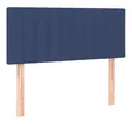 Produktbild: vidaXL Bett Kopfteil Blau 80x5x78/88 cm Stoff (1-tlg)
