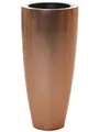 Produktbild: Exklusiver Blumenkübel Pflanzkübel Kübel Fiberglas CITY 80 Rosegold Metallic