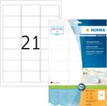Produktbild: 1 bis 40x HERMA Universal-Etiketten PREMIUM, 63,5 x 38,1 mm, weiß BIS 69% RABATT
