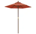 Produktbild: vidaXL Sonnenschirm, Balkonschirm mit Holzmast Terrakotta 196x231 cm
