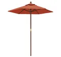 Produktbild: vidaXL Sonnenschirm Sonnenschirm mit Holzmast Terrakotta 196x231 cm