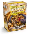 Produktbild: Dragon Shield Kartenhüllen 63 x 88mm Matte Sleeves Gold (100)