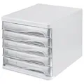 Produktbild: helit Schubladenbox transparent H6129902, DIN A4 mit 5 Schubladen, 1 St.