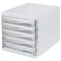 Produktbild: helit Schubladenbox transparent DIN A4 mit 5 Schubladen (H6129902)