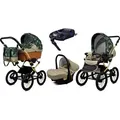 Produktbild: Babylux® Classic Gold | 4in1 Kinderwagen Set | Fern Leaf | Kombikinderwagen | Kinderwagenset | I