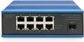 Produktbild: DIGITUS Switch Ind. 8-Port Gigabit 30W PoE Unmanaged blau