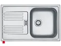 Produktbild: Franke Euroform EFN 614-78 - 101.0019.988S Edelstahlspüle Seidenmatt