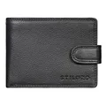 Produktbild: STILORD 'Larry' Leder Geldbörse Herren RFID Schutz Geldbörsen Leder Portemonnaie Retro Geldbeutel Herren Geschenke für Männer Geldbeutel RFID Brieftasche, Farbe:schwarz