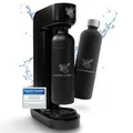 Produktbild: Luckymoose Infinity Wassersprudler mit 2x 1,25L Edelstahlflaschen - Spart bis zu 25% CO2 dank Stopp-Automatik - Flaschen spülmaschinenfest & ohne Ablaufdatum Sprudelwasser Maschine, Wasser Sprudler