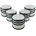 Produktbild: 5 x Türstopper gummiert Ø 94 x 80 mm hoch silber