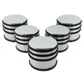 Produktbild: 5 x Türstopper gummiert Ø 94 x 80 mm silber rutschfest Boden Türhalter massiv