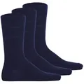 Produktbild: bugatti Herren Socken, 3er Pack - Socks Soft Cotton Uni Basic Dunkelblau 43-46