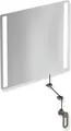 Produktbild: HEWI LED-Kippspiegel basic der Serie 801, mit integrierter LED-Beleuchtung, in HEWI Farbe 84 (Umbra)