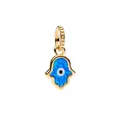 Produktbild: Pandora Charm-Einhänger SHINE-762699C01, Schutz, Hamsa Hand, Vergoldet, Synthetischer Opal