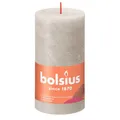 Produktbild: Bolsius Rustik Stumpenkerze Sandgrau 130/68mm