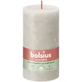 Produktbild: Bolsius Rustik Stumpenkerze rustik sandgrau, Höhe  13 cm, Ø 6,8 cm  Stumpen- und