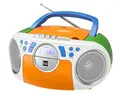 Produktbild: Dual P 70 Bunt • Kassettenradio mit CD • UKW-Radio • Boombox • CD-Player • Stereo Lautsprecher • AUX-Eingang • Netz- / Batteriebetrieb • Tragbar