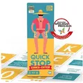 Produktbild: ATM GAMING Spiel QuickStop - Das Buchstaben-Duell - Familien-Edition, Familienspiel, Kartenspiel, Reisespiel, Gesellschaftsspiel