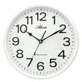 Produktbild: Moderne Funk Wanduhr Analog Küche Funkuhr Radio Controlled Weiß - ATLANTA 4378/0
