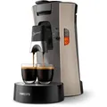 Produktbild: Philips Senseo® Select Kaffee Pad Maschine, 3 Kaffeespezialitäten, Kaffeestärkewahl Plus, Crema Plus, Beige (CSA240/30) - Creme