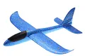 Produktbild: ELLUG großes XXL Segelflugzeug Segelflieger aus Styropor 49 * 48 * 12,5cm Flugzeug Flieger Outdoor-Sport Wurf-Spielzeug (blau)