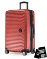 Produktbild: Hauptstadtkoffer Mitte - Mittelgroßer Hartschalen-Koffer + Digitaler Kofferanhänger, Check-In Gepäck mit Volumenerweiterung + Koffertag, TSA, 4 Rollen, 68 cm, 88 L, Rot