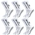 Produktbild: 6 Paare Fußball Socken, Sportsocken 3946 Anti Rutsch Grip Fussball Socken Rut...
