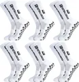 Produktbild: 6 Paare Fußball Socken,Sportsocken 39-46 Anti Rutsch Grip Fussball Socken 