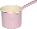 Produktbild: Riess Schnabeltopf mit Stiel 0285-006 | Milchtopf 12 cm | Emaille | 1 Liter | Induktion geeignet | rosa