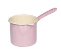 Produktbild: RIESS 0285-006 Schnabeltopf 12 cm mit Stiel, 1 L, Emaille, Bunt/Pastell, Rosa...