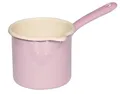 Produktbild: RIESS EMAILLE TOPF SCHNABELTOPF MIT STIEL 12 CM 1 L ROSA BUNT NEU
