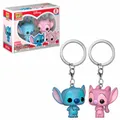 Produktbild: Funko POP Pocket Keychain Vinyl - Lilo und Stitch Stitch und Angel - 4cm 2 er Pack