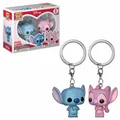Produktbild: Lilo & Stitch Pocket Pop! Vinyl-Schlüsselanhänger 2er-Pack Stitch & Angel 4 cm F