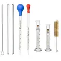 Produktbild: Glas Pipetten Set 2ml 5ml Glasmesszylinder 10ml 25ml 4 Stücke mit