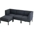 Produktbild: Kettler Lounge Gartenmöbel Ecksofa PURE CITY LINE Modular 4tlg Sunbrella Antr.