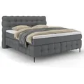 Produktbild: Boxspringbett - grau - Kaltschaumtopper - H2/H3 - 180x200 cm
