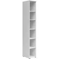 Produktbild: Milino Regal, Weiß, Kunststoff, 5 Fächer, 30x195x40 cm, FSC Mix, Beimöbel erhältlich, Typenauswahl, stehend, Wohnzimmer, Regale, Bücherregale