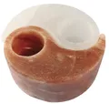 Produktbild: OUTLET HIMALAYA Salt Dreams Teelichthalter Yin Yang Kristallsal Kerzenhalter Set