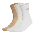 Produktbild: adidas Sportsocken Crew Cushioned (Fußgewölbeunterstützung, durchgehend gepolstert) beige/braun/weiss - 3 Paar, Größe: 46-48