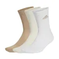 Produktbild: adidas Unisex Cushioned Crew Socks 3 Pairs, White/Wonder White/Warm Sandstone, 10.5-12.5
