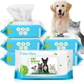 Produktbild: Feuchttücher Hund 6×100 Stück Katzen Feuchttücher Pflegetücher für Hunde zur ...
