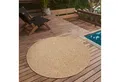 Produktbild: the carpet Teppich Kansas, rund, Höhe: 1 mm, moderner robuster In und Outdoor Teppich Jute Look