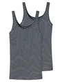 Produktbild: Schiesser Damen 2 Pack Trägertop - Modal Essentials Unterhemd, Nachtblau_162896, 48 EU