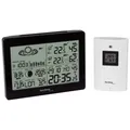 Produktbild: Wetterstation Thermometer Hygrometer Schwarz Sunrise Sunset Technoline WS 6760