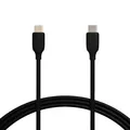 Produktbild: Amazon Basics USB-C-auf-USB-C 2.0 Schnellladekabel, 480 Mbit/s Geschwindigkeit, USB-IF-zertifiziert, für Apple iPhone 16/15, iPad, Samsung Galaxy, Tablets, Laptops, 1.8 m, Schwarz
