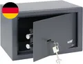 Produktbild: HMF 49200-11 Safe Tresor Mit Schlüssel, Möbeltresor | 31 X 20 X 20 Cm | Anthrazi